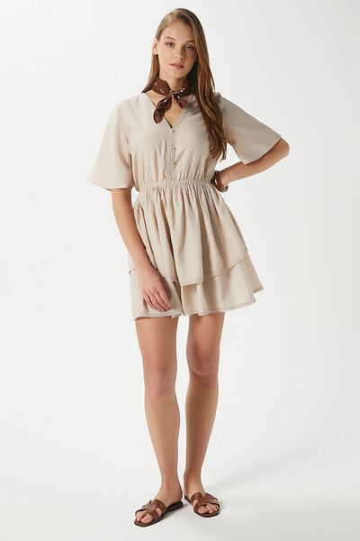 Ritnice Rochie midi cu talie elastică Devin Stone pentru femei