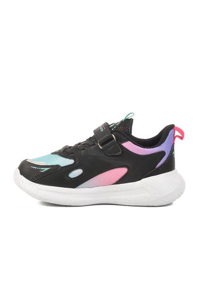 AYAKMOD Black Fuchsia Velcro Mesh Girls' Sports Shoes 2480 F