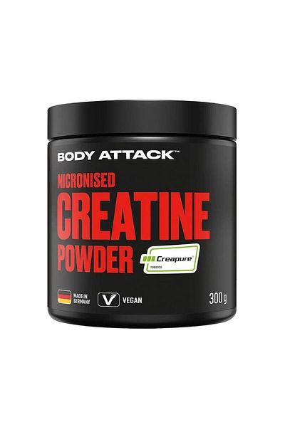 Body Attack Creatina monohidrat micronizata Creapure®, pudra, 300g, Body Attack, crestere masa musculara