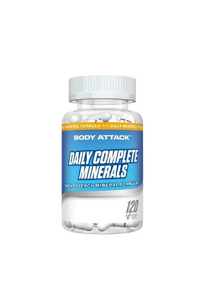 Body Attack Daily Complete Minerals, 120 capsule, Body Attack, Complex de minerale
