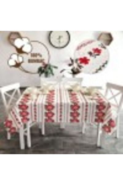 Pucioasa Teflon-coated cotton tablecloth, 160x320cm, traditional pattern V1