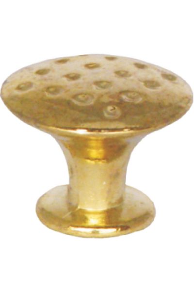 flores Metal furniture knob, with dots, 2046, yellow