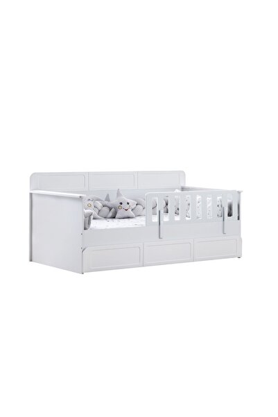 Setay Yavrulu Karyola, Mira Yavrulu Montessori Karyola - Beyaz + 2 Adet Comfort Yatak