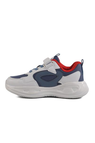 WALKWAY Indigo-White-Red Children's Sports Shoes