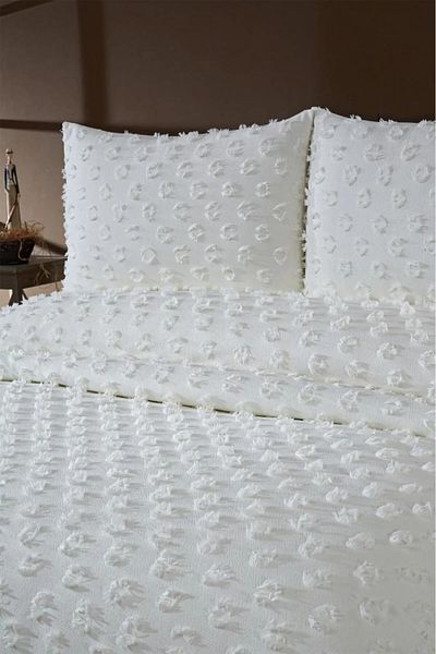 Coperta Home Furry Pique Set Double 2 Pillowcases