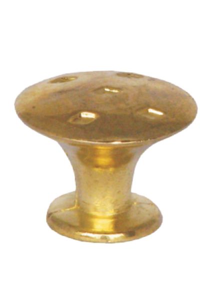 flores Metal furniture knob, with rhombus, 2047, yellow