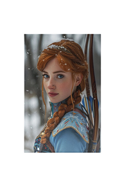 StoryGift Romania Tablou Canvas: Pretty Girl Cu Piercing In Nas Si Pistrui Pe Fata Cu Genele Lungi Si Ochii Ca M