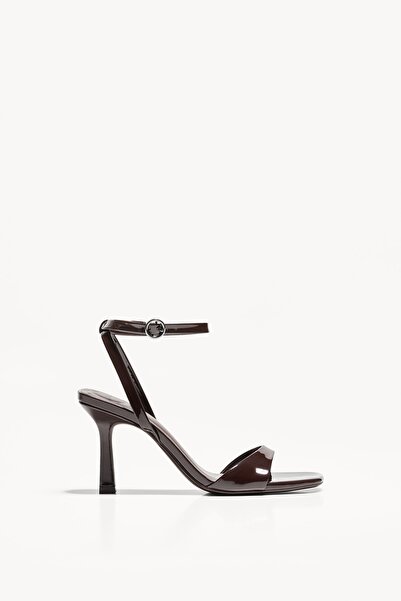 Bershka High-heel sandals with ankle strap