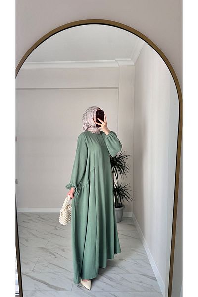 katalya Mint Souffle Ayrobin Hijab Dress