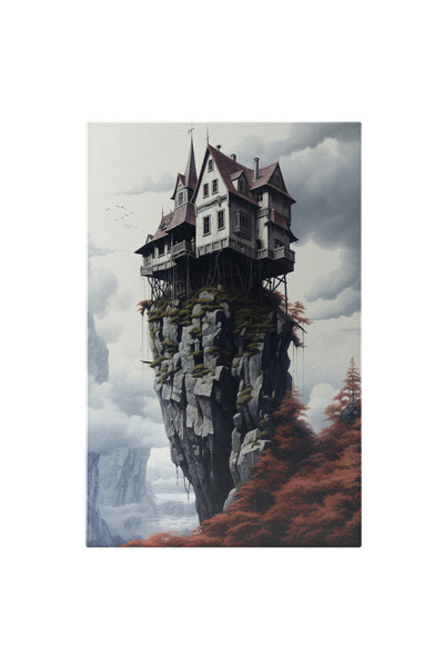 StoryGift Romania Tablou Canvas: Casa Inconjurata De Lilieci Construita In Va...