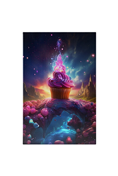 StoryGift Romania Tablou Canvas: Brioșă Roz Gigant- Cadru Fantastic Și Povest...