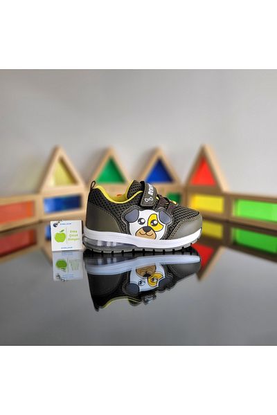 elma bebe Lighted Anatomical Memory Foam Unisex Sneaker - Bebe İlkadım and Sports Shoes