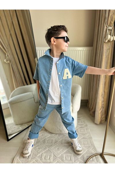 JOYBOY KİDS 3-Piece Boy's Denim Suit