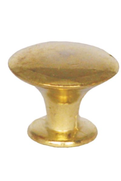flores Metal furniture knob, round, 2049, yellow