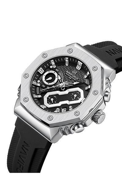 Naviforce 8035G Men's Chronograph Sports Watch – Waterproof, Luminous, Silicone Strap