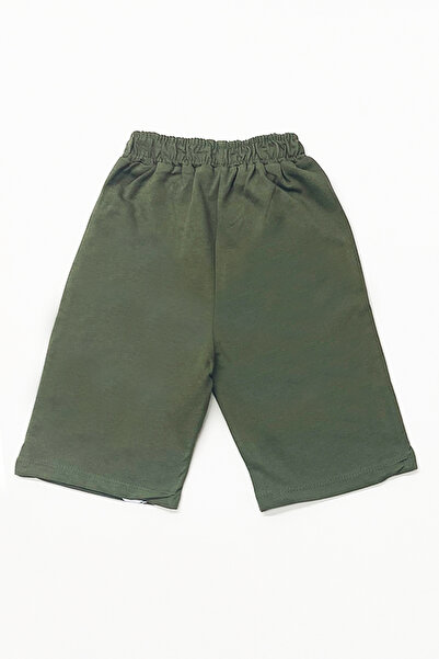 HÇM Boy's Shorts Suit Printed Cycling Collar with Pocket F8