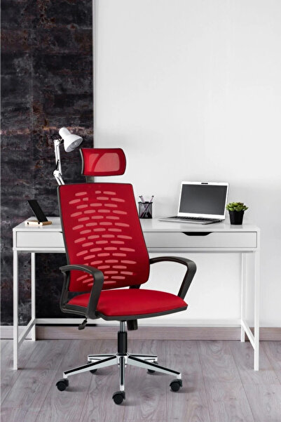 SDT TİCARET Nadia Premium Krom Ayaklı Sandalye | Yönetici Koltuğu | Ofis Çalı...