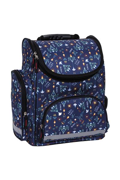 zola Ghiozdan ergonomic, usor, impermeabil, 3 compartimente, reflectorizant, 37x27 cm
