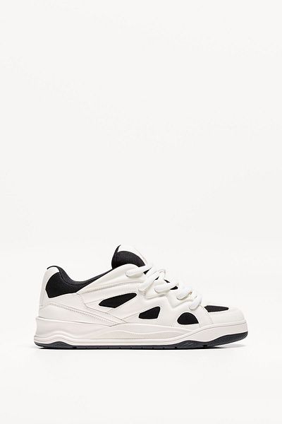 Bershka Contrast skate trainers