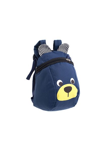 zola Rucsac prescolar pentru copii, model ursulet, bleumarin, bretele reglabile, 27x21x11 cm
