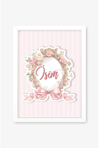 Customized Flowers Frame White Frame 30x40 cm Table, Hospital Room Door Ornament, Children's Room, Decoration