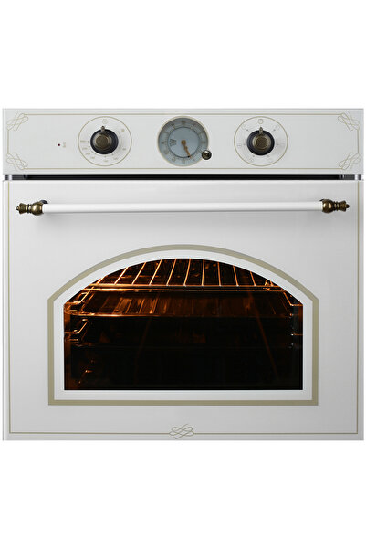 KUMTEL Rustik Bej Cam Ankastre Fırın 6 Prog. B66-SGF3(AT)