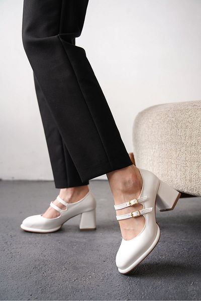 MODAADAM Women's Gomes Platform Heeled Shoes - *White