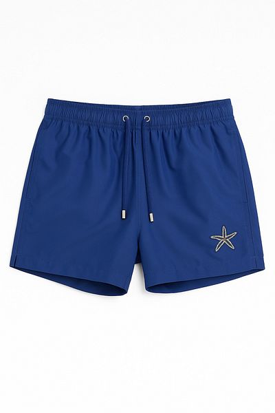 Katia&Bony Boy's seageo starfish embroidered swim shorts navy blue