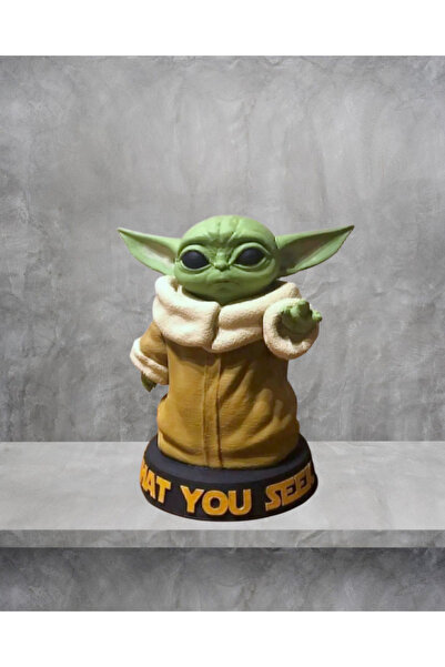 etmo 3d dizayn Baby Yoda Figür Baby Yoda Renkli Figür