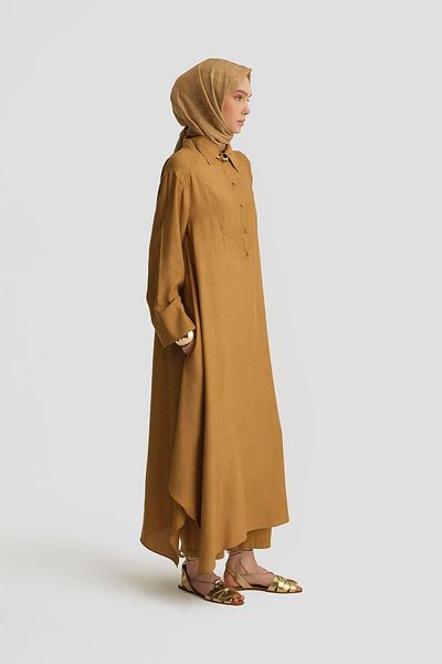 Armine Oversize Tunic Dress 25Y4701 Sahara
