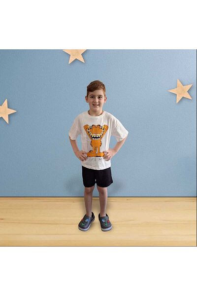 Tiny Boy's Character Detailed T-Shirt and Shorts Set