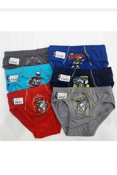 HOBY İÇ GİYİM Boy (kom_slıp_ kulot) 6 pieces