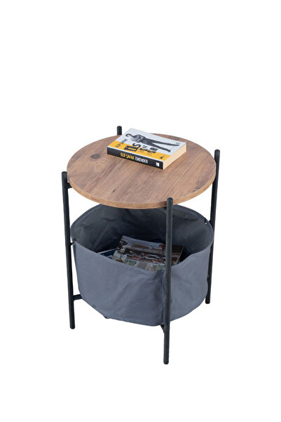 Pafu Yuan Dergilikli Sepetli Sehpa