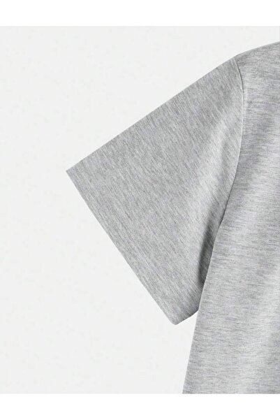 REBRAND Oversize T-Shirt Set - Printed Bottom Top Tracksuit Set