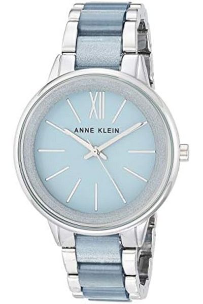 Anne Klein Women's Quartz Dress Watch, Analog and Resin - AK/1413LBSV