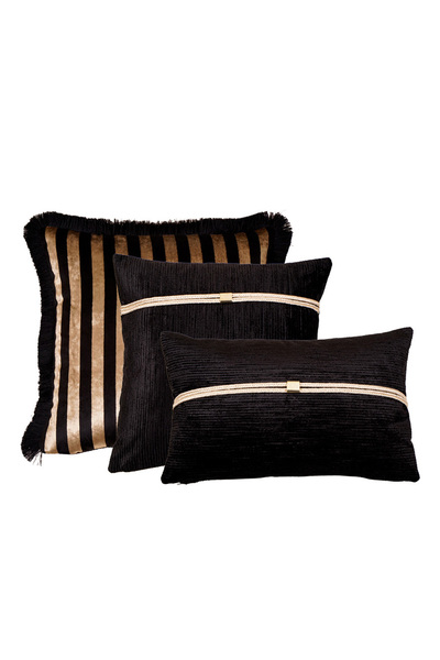 Home 3 LÜ KIRLENT KILIFI, SİYAH GOLD,