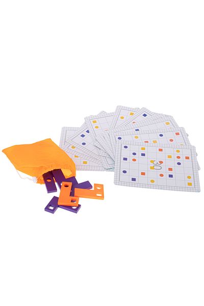 zola Wooden game, tetris puzzle, with cards included, age 3 years +