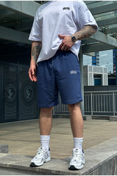 serline Преміум вишивка Детальні оверсайз шорти