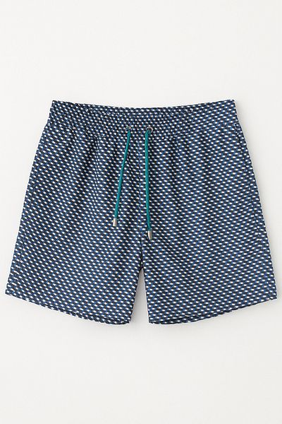 Katia&Bony Ανδρικό σορτς μαγιό με σχέδιο Seageo Navy Blue
