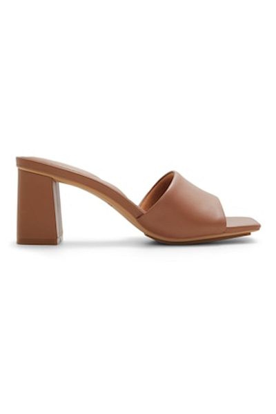 Aldo Aldo, Papuci cu toc din piele Vidish, maro scorțișoară, mărimea 39
