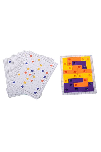 zola Wooden game, tetris puzzle, with cards included, age 3 years +