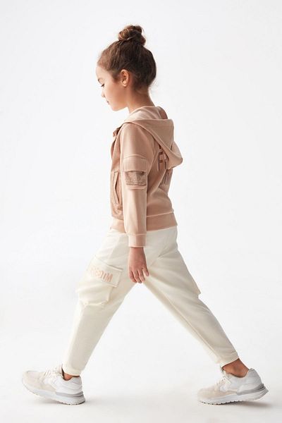 HAUSEkids 4-8 години Жилетка с цип Fredoom за момиче - карамелен цвят