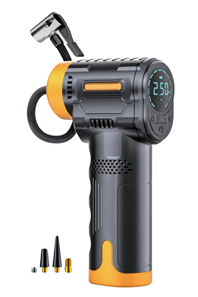 VOOKA Dijital Şarjlı Hava Kompresörü 150 Psı| Kablosuz Lastik Şişirme Pompası...