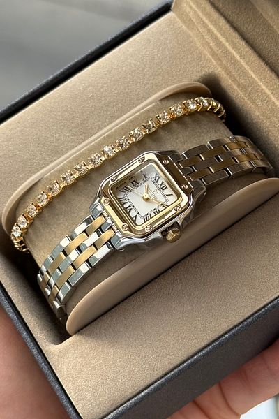 Homies Women's Wristwatch Waterproof Small Case with Gift Box and Bracelet Gift.Hmcrt73846