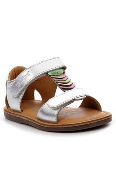 Kickers girls' sandals 960701-10 silver