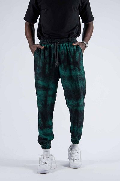 SUPERBLUE Ανδρικό Loose Casual Stretchy Άνετο Πράσινο Παντελόνι Jogger