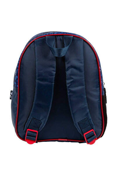 zola Preschool backpack, lightweight, 2 compartments, blue with football, 29x23x14 cm