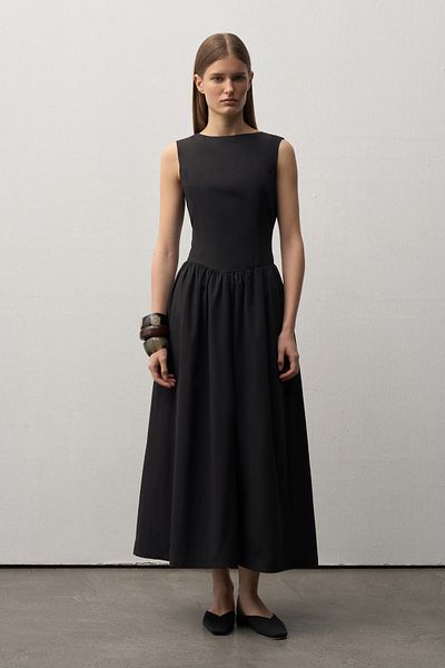 Mathilda By Çiğdem Bilici Women's Black Diana Midi Dress