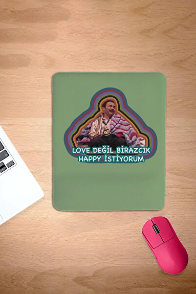 KARMAT Dreptunghi, text amuzant Burhan Altıntop, mousepad, accesoriu pentru laptop cu suport pentru încheietura mâinii