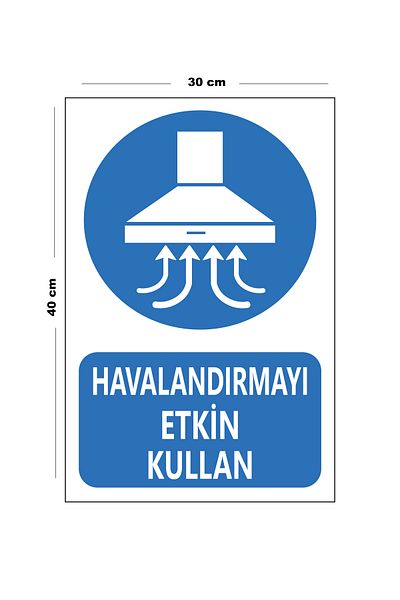 Lucena Effective Use Metal Vent 30 cm X 40 cm A3 Size Warning Sign Directional Sign